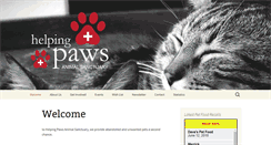 Desktop Screenshot of helpingpawsanimalsanctuary.com